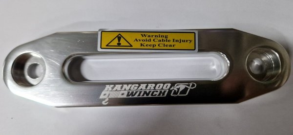 150 mm KangarooWinch Aluminium Hawse Seilfenster Silber Fairlead für Kunststoffseil UTV QUAD
